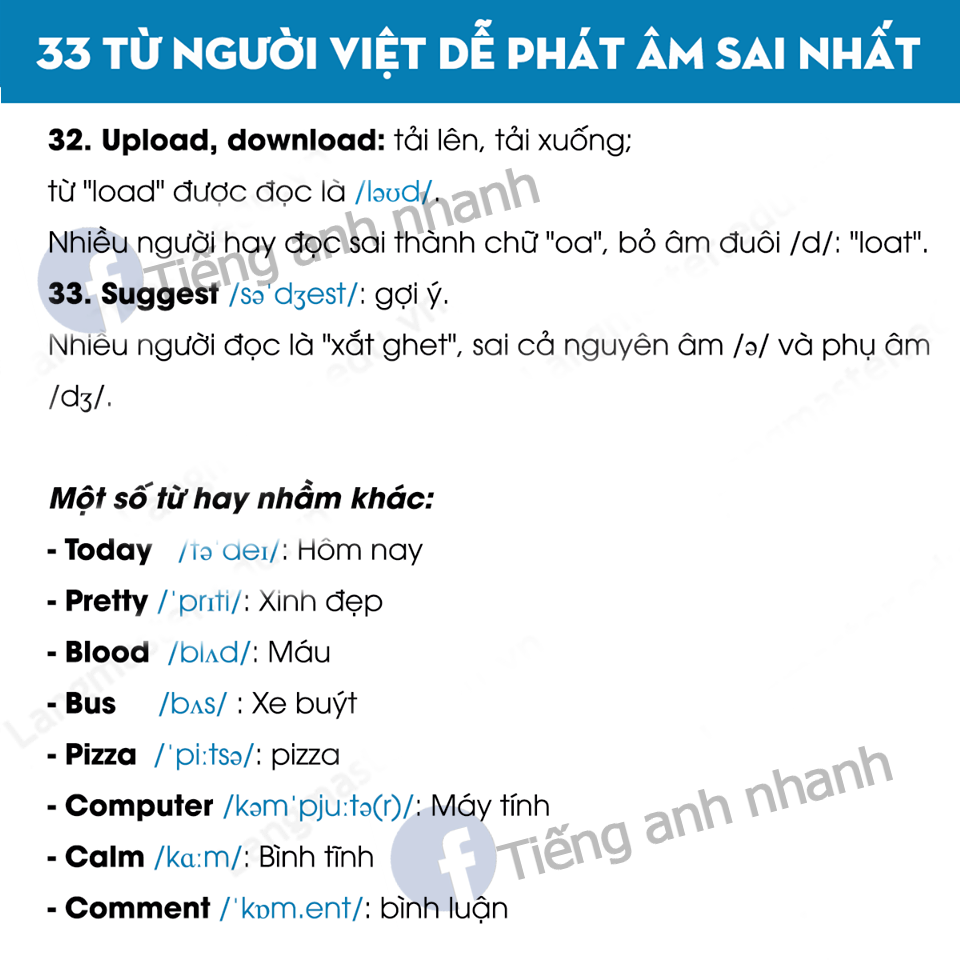 cac tu tieng anh de phat am nham nhat (10)